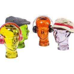 Tête décorative transparente ass. 29cm><noscript><img width=