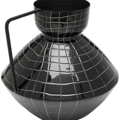 Vase Black Mesh Handle 29cm>KARE Design Clearance