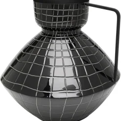 Vase Black Mesh Handle 29cm>KARE Design Clearance