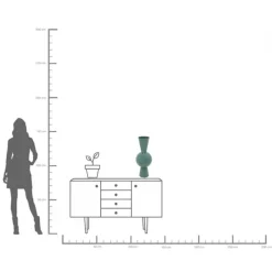 Vase Blow pétrole 60cm>KARE Design Clearance