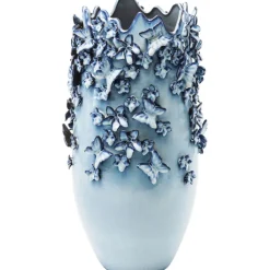 Vase Butterflies bleu clair 50cm>KARE Design Online