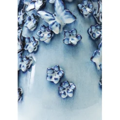 Vase Butterflies bleu clair 35cm><noscript><img width=