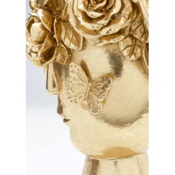 Vase décoratif Flowercrown doré 20cm><noscript><img width=
