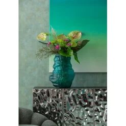 Vase Enrique turquoise 47cm>KARE Design Outlet