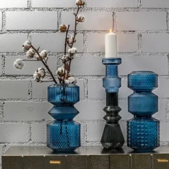 Vase Marvelous Duo bleu 36cm><noscript><img width=