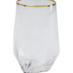 Verre à eau Diamond doré Rim>KARE Design New