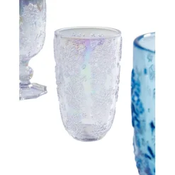 Verre à eau Ice Flowers colore><noscript><img width=