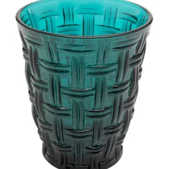 Verre à eau Tissue pétrole10cm>KARE Design Clearance