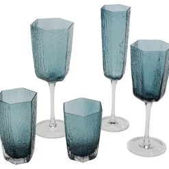 Verre à vin blanc Cascata bleu>KARE Design Hot