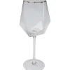 Verre à vin Diamond doré Rim>KARE Design Online