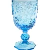 Verre à vin Ice Flowers bleu>KARE Design Sale