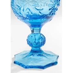 Verre à vin Ice Flowers bleu><noscript><img width=