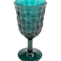 Verre à vin Tissue pétrole 17cm>KARE Design Outlet
